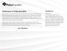 Tablet Screenshot of pokerhandler.com